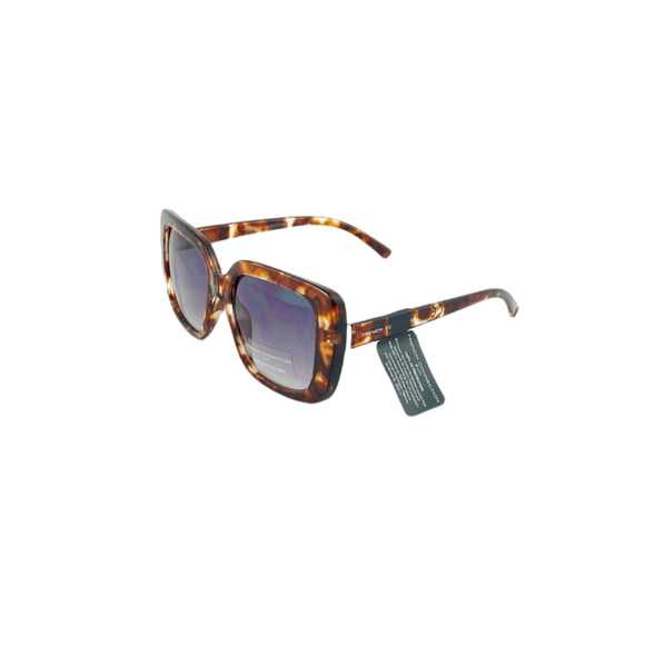 French Connection Accessories - French Connection Sunglasses Square Oversized Tortoise Beach Festival Travel